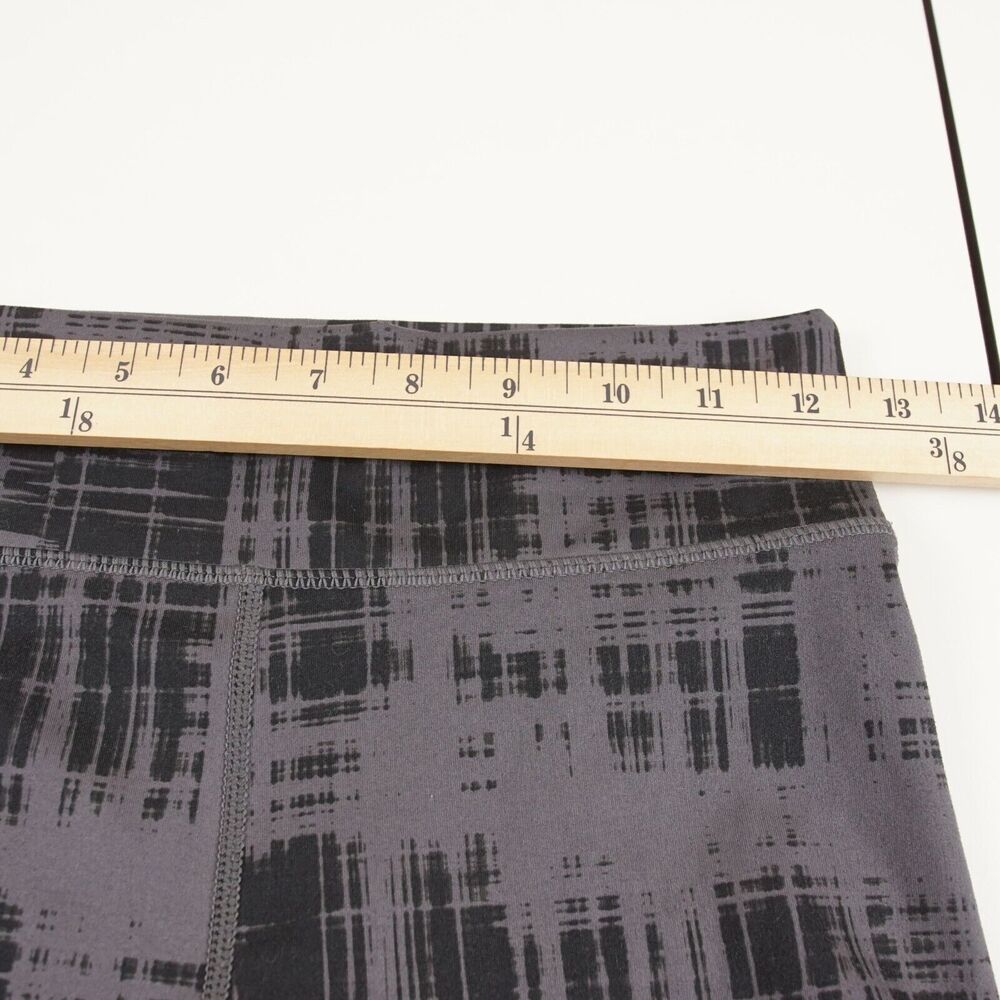 Zella Daily High Waisted Black Gray Grid Print Leggings Girls Sz XL 14/16 - Picture 6 of 11